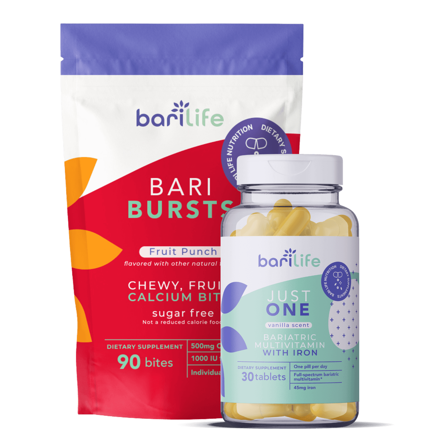 Bari Bursts and Just One Bariatric Multivitamin